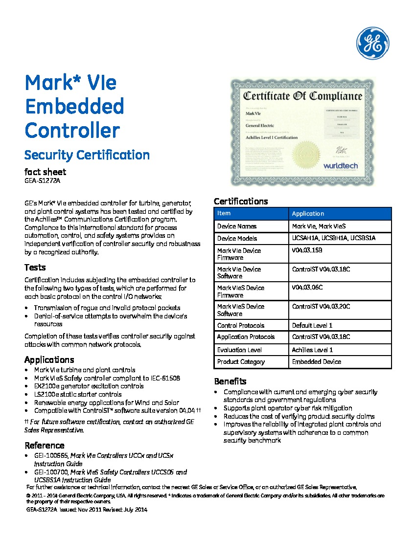 First Page Image of IS220UCSAH1A Mark VIe Embedded Controller Manual.pdf
